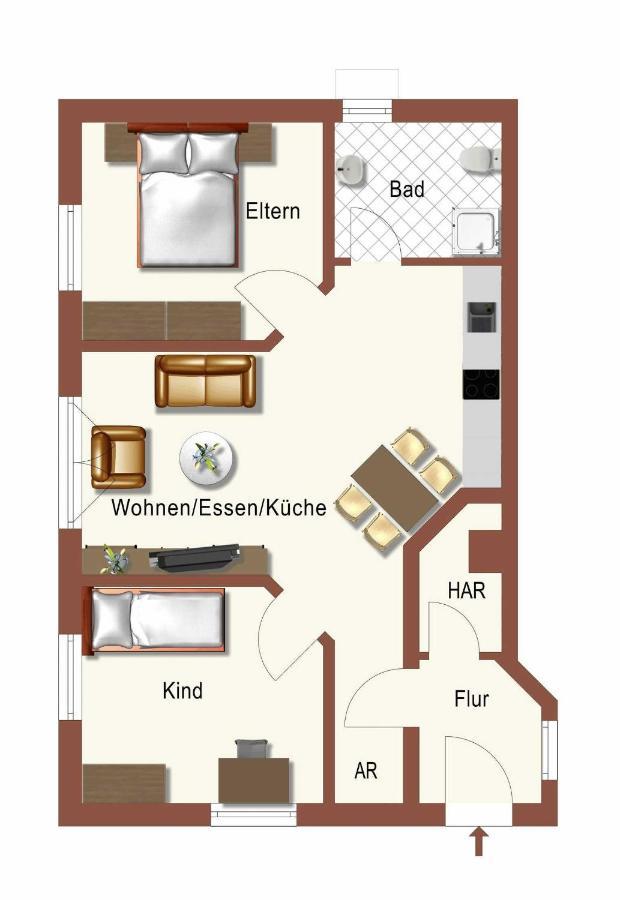 Apartament Haus Nordstern 1 Heringsdorf Zewnętrze zdjęcie